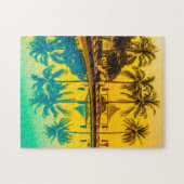 Palmiers et Puzzle de la piscine (Horizontal)