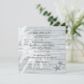 Palmiers et Starfish Wood Beach Invitation de mari (Debout devant)