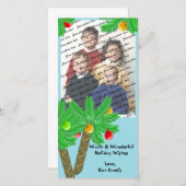 Palmiers Jolly / Carte de voeux photo (Devant / Derrière)