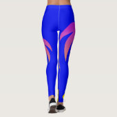 Palmiers Leggings Bleus (Dos)