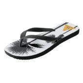 Palmiers noirs Tongs blancs (Incliné)