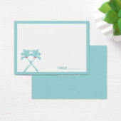 Palmiers noués Coeurs Plage Mariage Carte Lieu (Bureau)