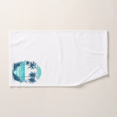 Palmiers paradisiaques tropicaux sur la plage (Serviette à main)