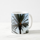 Palmiers photo Mug blanc (Devant droit)