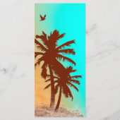 Palmiers plage menu mariage plage2 (Dos)