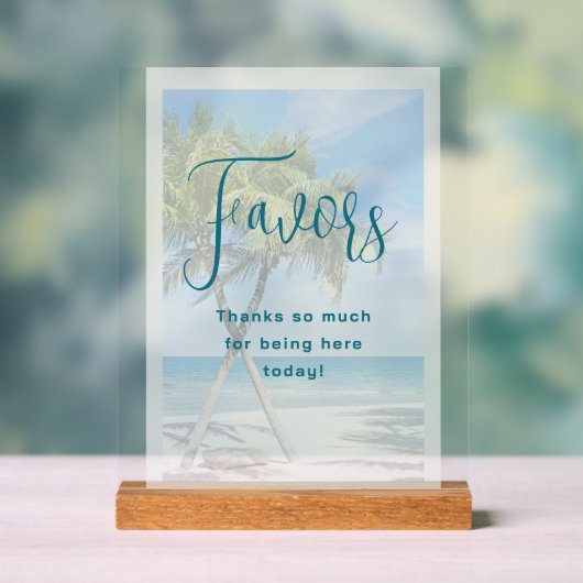 Palmiers Réception De Mariage Tropicale Faveurs (Neutre)