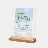 Palmiers Réception De Mariage Tropicale Faveurs (Angle)