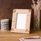 Palmiers Romantique Plage Cadre de mariage (Gauche)