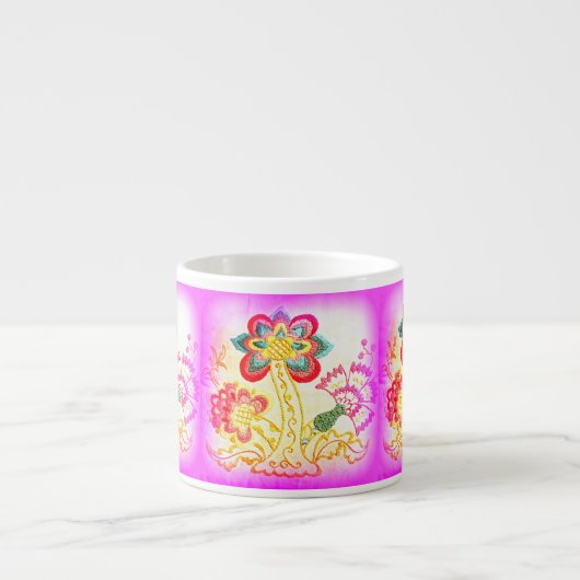palmiers roses tasse expresso (Devant)