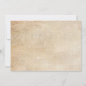 Palmiers Rustiques Plage Mariage Invitations (Dos)