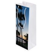 Palmiers Sunrise Destin Florida Vin Sac cadeau (Dos Angle)