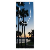 Palmiers Sunrise Destin Florida Vin Sac cadeau (Dos)