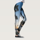 Palmiers Sunrise Destin Floride Leggings (Droite)