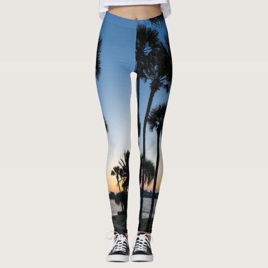 Palmiers Sunrise Destin Floride Leggings (Devant)