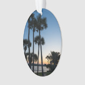 Palmiers Sunrise Destin Floride Oval Ornament (devant)