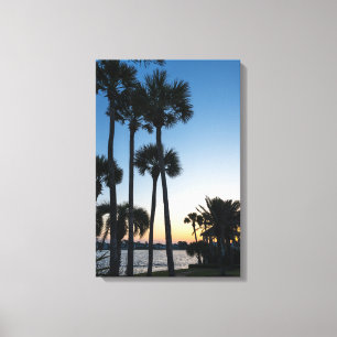 Palmiers Sunrise Destin Floride toile Imprimer