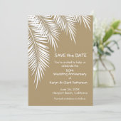 Palmiers sur l'or ÉCONOMISER LES CARTES DE DATE (Debout devant)