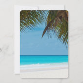 Palmiers Sur Plage Invitations De Mariage (Dos)