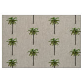 Palmiers sur tissu de lin naturel (Fat Quarter)