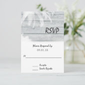 Palmiers sur Wood Beach Mariage RSVP (Debout devant)