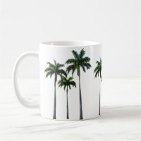 - Palmiers - tasse blanche classique tropicale