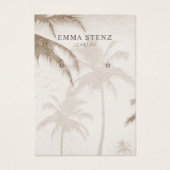 Palmiers Terre Oiseaux Porte carte (Devant)