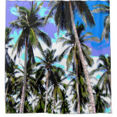 Palmiers Tropical Design Douche Rideau (Devant)