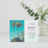 Palmiers tropicaux Californie Invitation d'anniver (Debout devant)