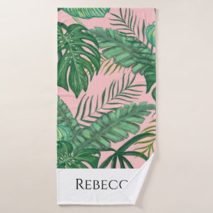 Palmiers tropicaux Feuilles Nom de la bande Pink B