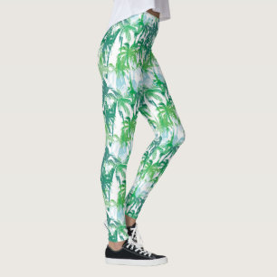 Palmiers tropicaux Imprimer Leggings pour femmes