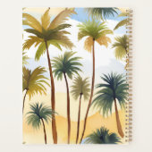 Palmiers tropicaux | Peinture aquarelle sur la pla (Dos)