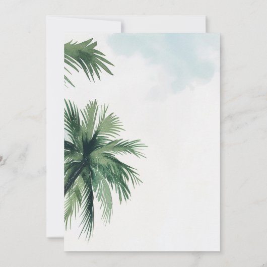 palmiers tropicaux sauvez la carte datant (Dos)