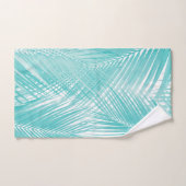 Palmiers turquoise doux Feuilles Dream Cali Été 3 (Serviette à main)