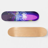 Palmiers Vaporwave Skateboard (Horz)