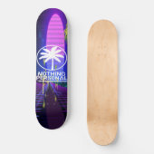 Palmiers Vaporwave Skateboard (Recto)