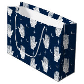 Palmistie Grand Sac Cadeau Avec Main Chiromancière (Devant Angle)