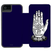 Palmistry Chart, 1885 Incipio iPhone Portemonnee Hoesje (Agenda Open)