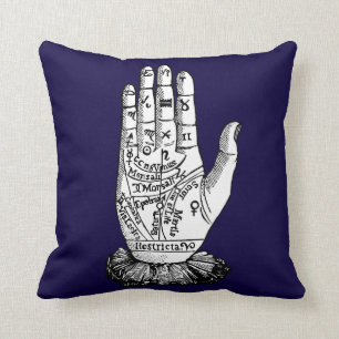 Palmistry Chart, 1885 Kussen