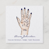 Palmistry Occult Square Visitekaartje (Voorkant)