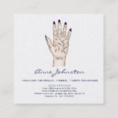 Palmistry Occult Square Visitekaartje (Achterkant)