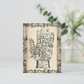 Palmistry Vintage Fortune Teller Briefkaart (Staand voorkant)