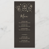 Palmistry Witchcraft Halloween menu cocktail soiré (Devant)