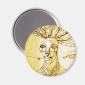 palmkoningin magneet (Voorkant / Achterkant)