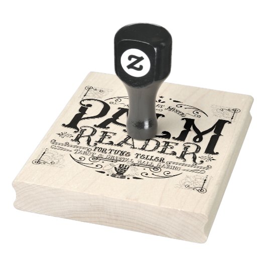 Palmlezer Fortune Teller Sign Halloween Rubberstempel (Stempel)