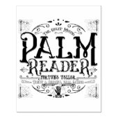 Palmlezer Fortune Teller Sign Halloween Rubberstempel (Afrduk)