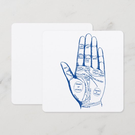  palmlezers kaart (Voorkant / Achterkant)