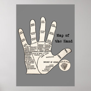  palmlezing palmistry fortuin poster