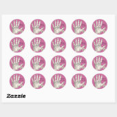  palmlezing palmistry fortuin ronde sticker (Vel)
