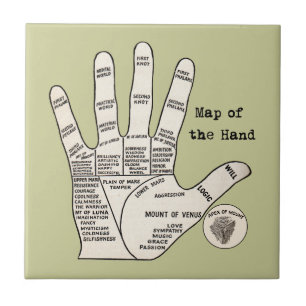  palmlezing palmistry fortuin tegeltje