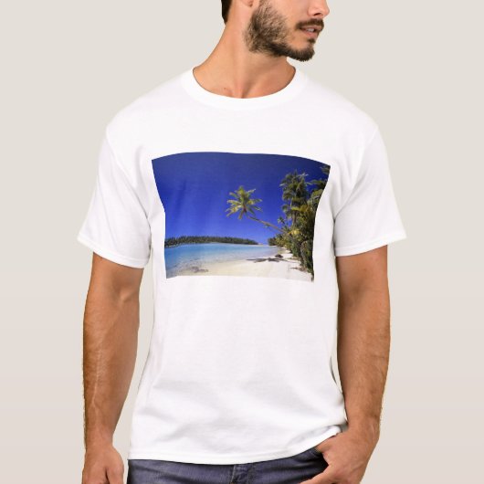 Palmlijnstrand Cookeilanden 5 T-shirt (Voorkant)